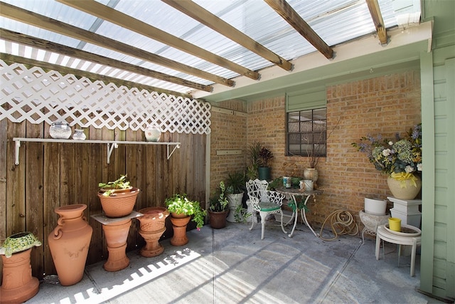 4445 Cedar Pass Dr Unit 103, Corpus Christi, TX 78413 - view of patio featuring a pergola