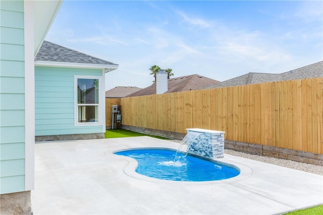 15638 Escapade St, Corpus Christi, TX 78418 - view of swimming pool with a fenced backyard and a patio area