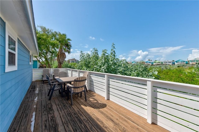 view of wooden terrace