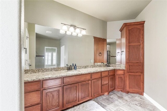 14106 Coquina Bay Ave, Corpus Christi, TX 78418 - full bath with double vanity and baseboards