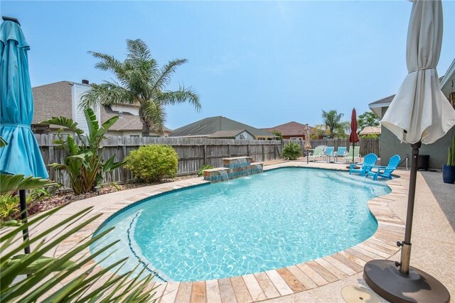 14106 Coquina Bay Ave, Corpus Christi, TX 78418 - view of swimming pool with a fenced backyard and a patio area