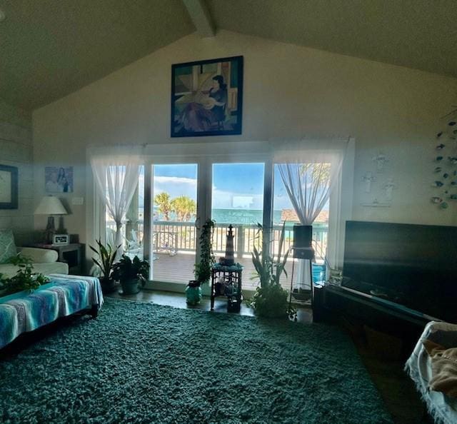 1811 Bay Shore Dr, Rockport, TX 78382 - bedroom featuring access to exterior and multiple windows