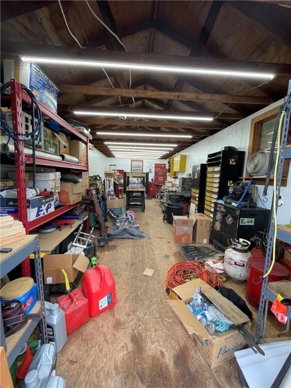 view of storage room