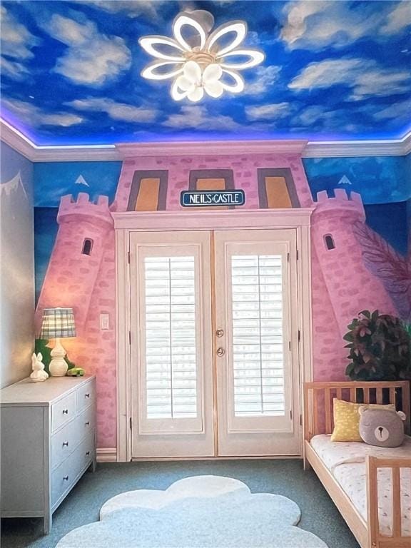 4502 Thoreau Cir, Corpus Christi, TX 78410 - property entrance with french doors and ceiling fan