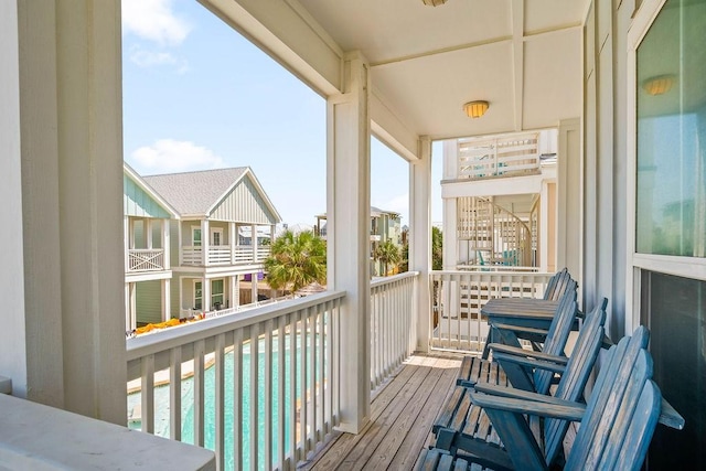 4903 State Highway 361 Unit 8, Port Aransas, TX 78373 - balcony with view of pool area