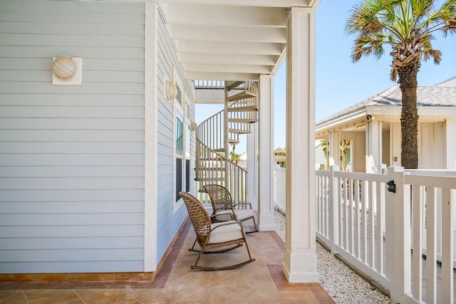 4903 State Highway 361 Unit 8, Port Aransas, TX 78373 - view of patio featuring stairway