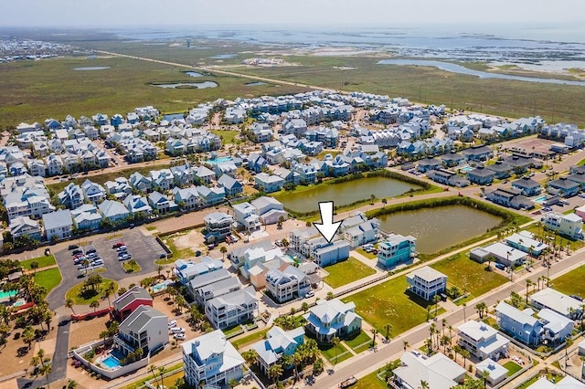 4903 State Highway 361 Unit 8, Port Aransas, TX 78373 - aerial perspective of suburban area with a large body of water