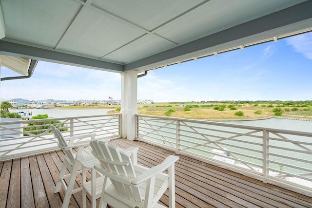 125 Reserve Ln, Rockport, TX 78382 - balcony featuring a water view