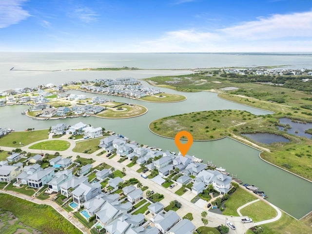 125 Reserve Ln, Rockport, TX 78382 - aerial perspective of suburban area with a nearby body of water