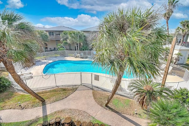 view of pool