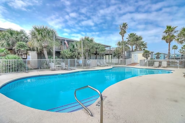 view of pool with a patio area