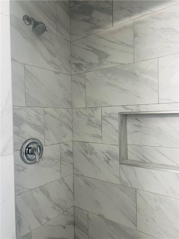 room details with tiled shower