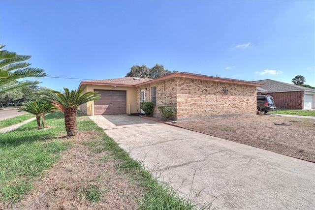 ranch-style home with a garage