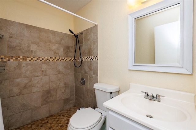 7202 Mansions Dr Unit N1, Corpus Christi, TX 78414 - bathroom with toilet, vanity, and a tile shower