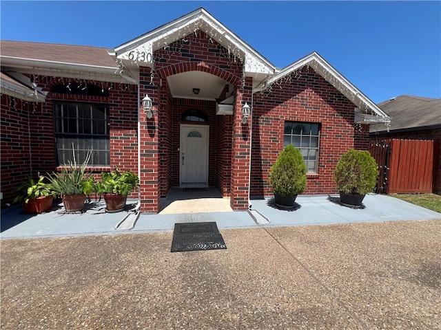 view of front of home