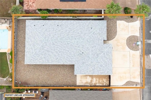 14013 Hawksnest Bay Dr, Corpus Christi, TX 78418 - view from above of property with property parcel outlined