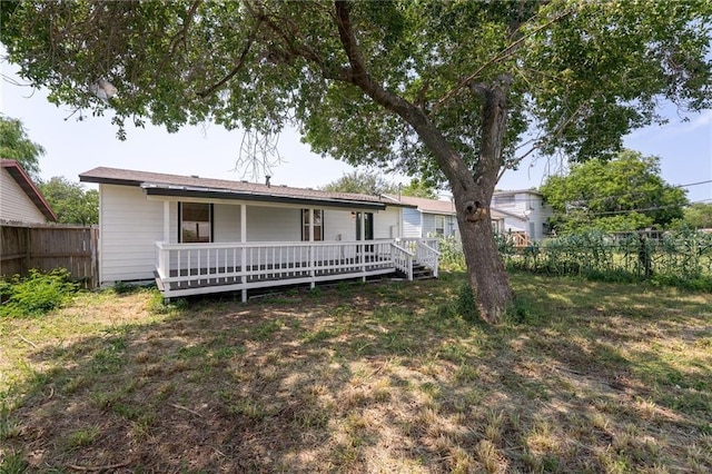 1122 Dorthy Dr, Corpus Christi, TX 78412 - view of front of property featuring a wooden deck