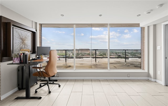 office area featuring a healthy amount of sunlight