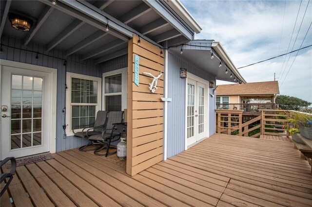 938 E Lakeside Dr, Corpus Christi, TX 78418 - deck with french doors