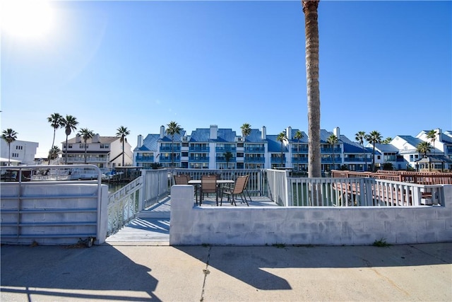 exterior space with a residential view