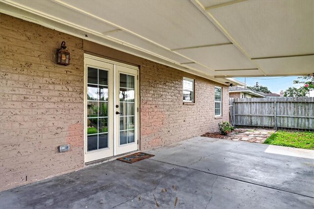 11129 Mulholland Dr, Corpus Christi, TX 78410 - view of patio / terrace with french doors