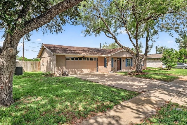 11129 Mulholland Dr, Corpus Christi, TX 78410 - ranch-style house featuring brick siding, an attached garage, and concrete driveway