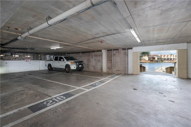 view of parking deck