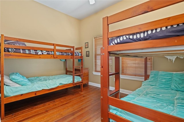 227 Windjammer St, Rockport, TX 78382 - bedroom with hardwood / wood-style floors and baseboards