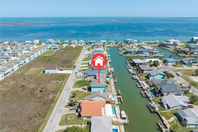 227 Windjammer St, Rockport, TX 78382 - aerial view of residential area with a nearby body of water
