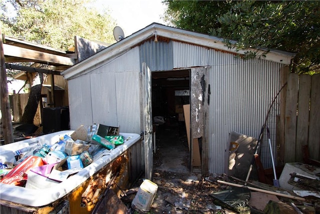 view of outbuilding