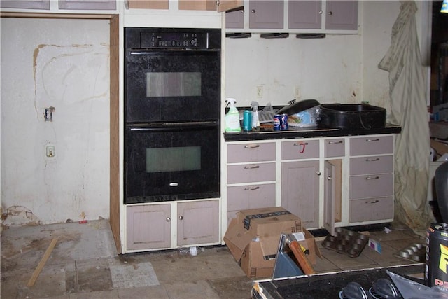 kitchen with double oven