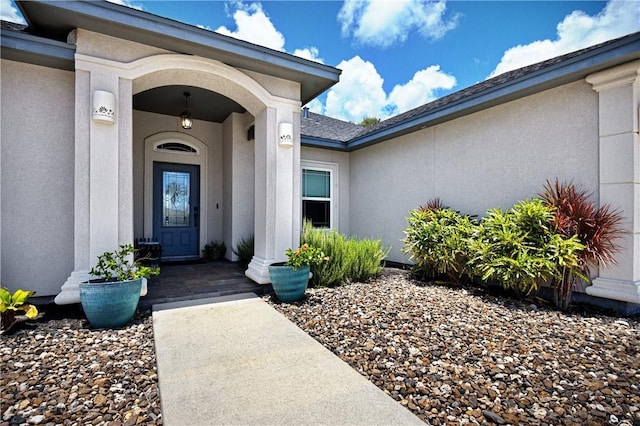 15229 Capstan St, Corpus Christi, TX 78418 - view of exterior entry with stucco siding