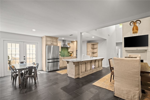 5418 Stonegate Way, Corpus Christi, TX 78411 - dining area featuring recessed lighting and french doors