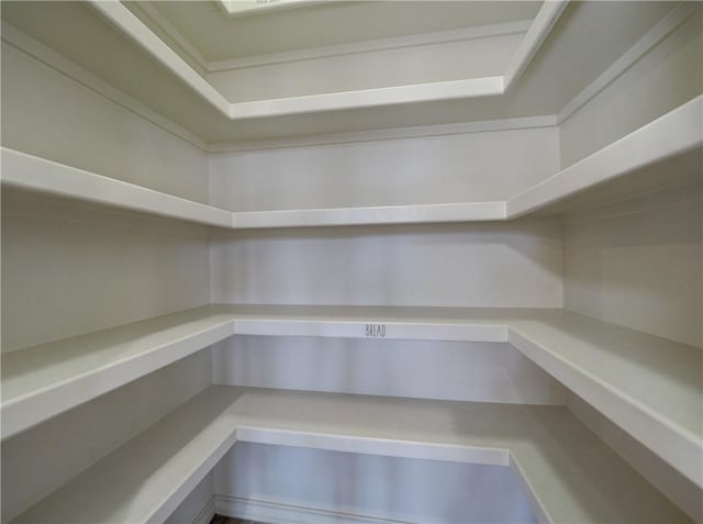 view of storage area