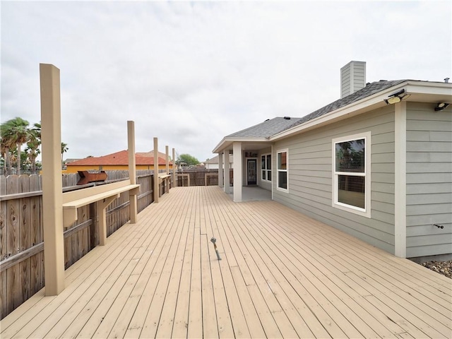 15101 Tesoro Dr, Corpus Christi, TX 78418 - view of wooden terrace