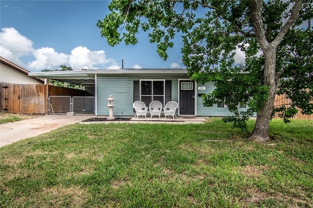 950 Susan Dr, Corpus Christi, TX 78412 - view of front of property with concrete driveway and a carport