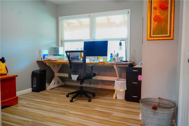 1508 Roosevelt Dr, Alice, TX 78332 - office featuring light wood-style flooring and baseboards