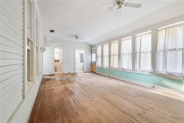 unfurnished sunroom with visible vents