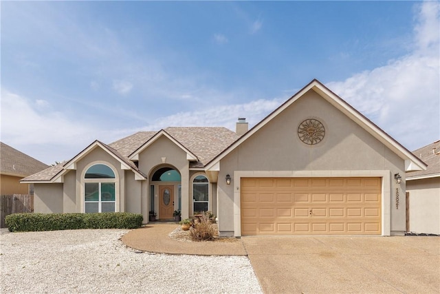 ranch-style house with a garage