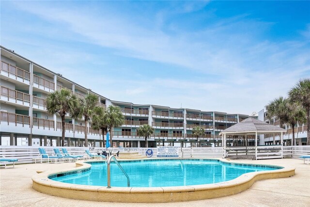 5973 State Highway 361 Unit 123, Port Aransas, TX 78373 - community pool featuring a gazebo