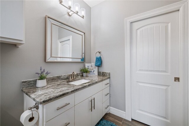 bathroom featuring vanity