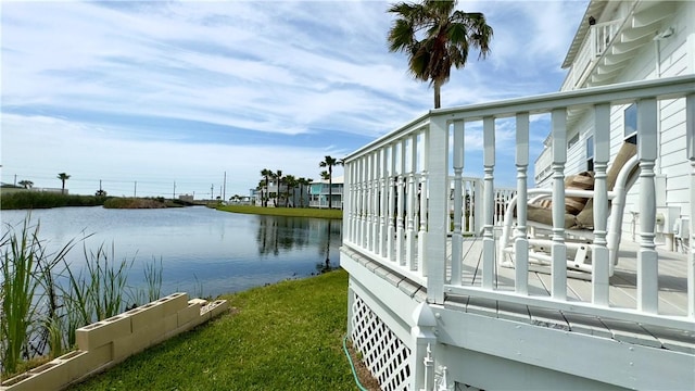 view of water feature