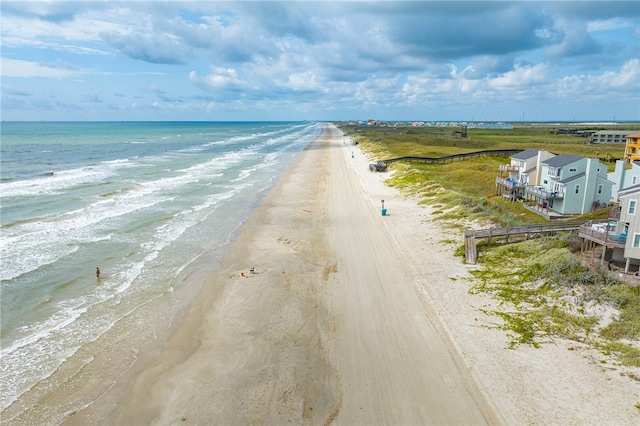 water view featuring a beach view