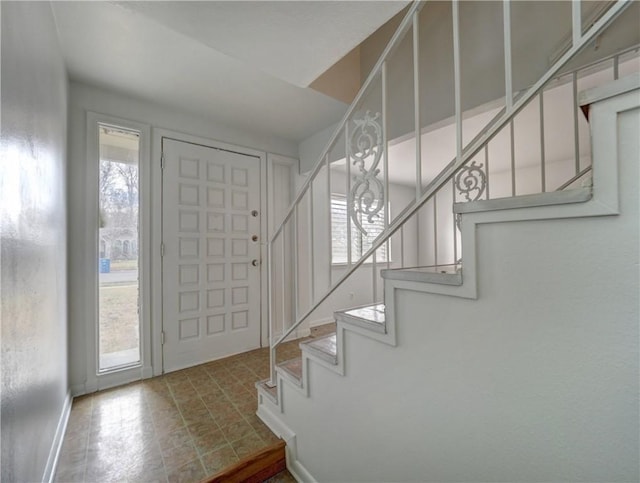 foyer with a healthy amount of sunlight