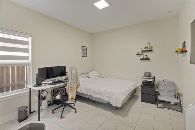 view of tiled bedroom