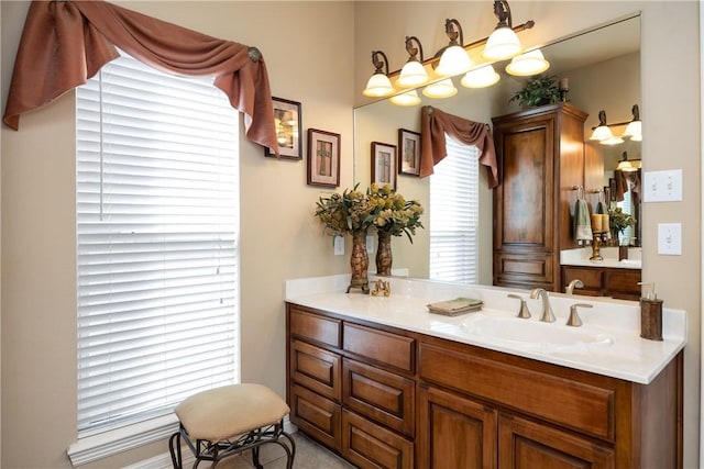 bathroom featuring vanity