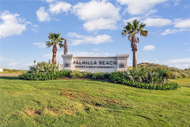 144 Sunrise Ave, Port Aransas, TX 78373 - community sign with a yard