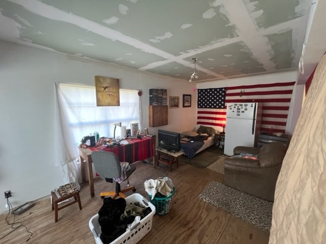 living room featuring wood-type flooring