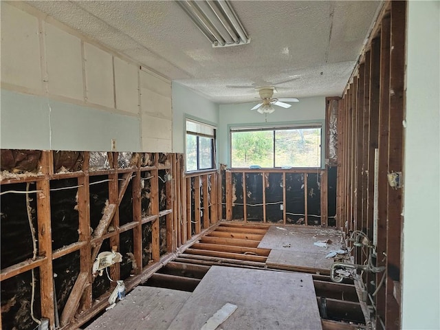 602 N Sandpiper, Ingleside, TX 78362 - misc room with a textured ceiling and a ceiling fan