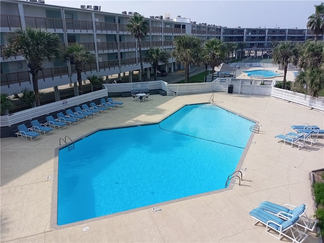 view of pool with a patio area